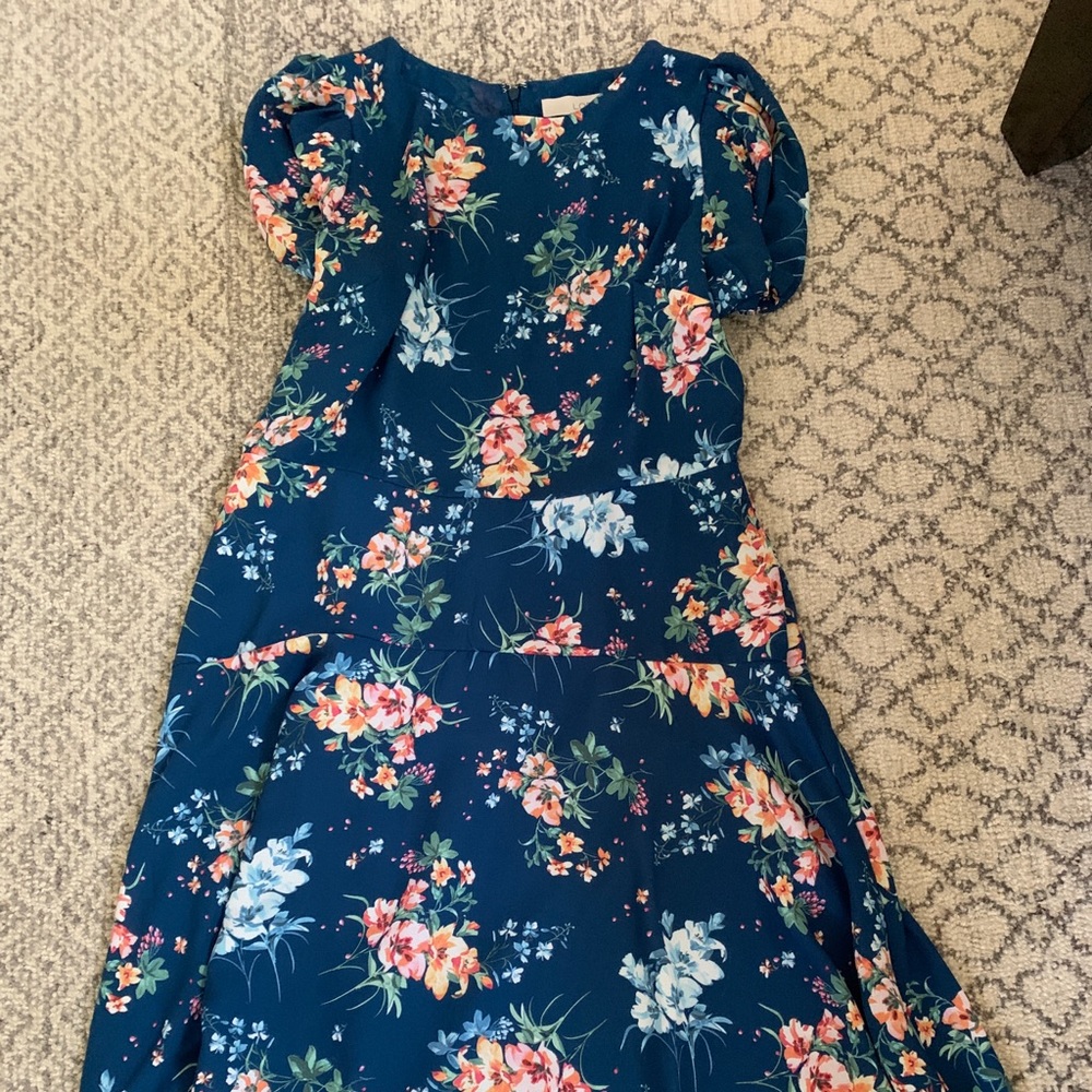 Midi dress loft size 6 new w tags